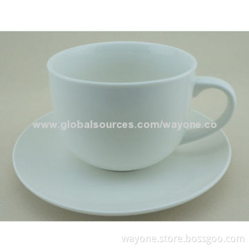 550mL/20oz fine China soup cup and saucer set, nice for promotions